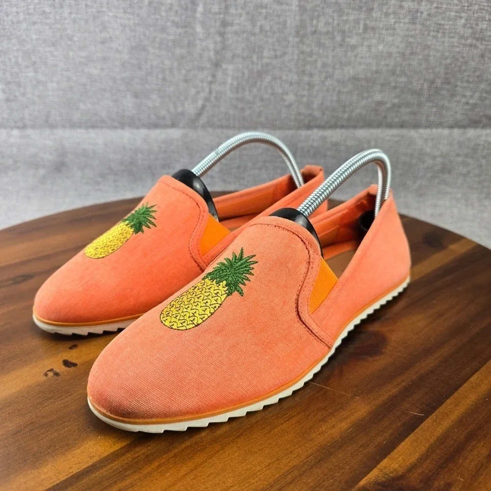 Bar III Women's‎ Slip On Espadrilles Loafer Pineapple Print Comfort Shoes SZ 9